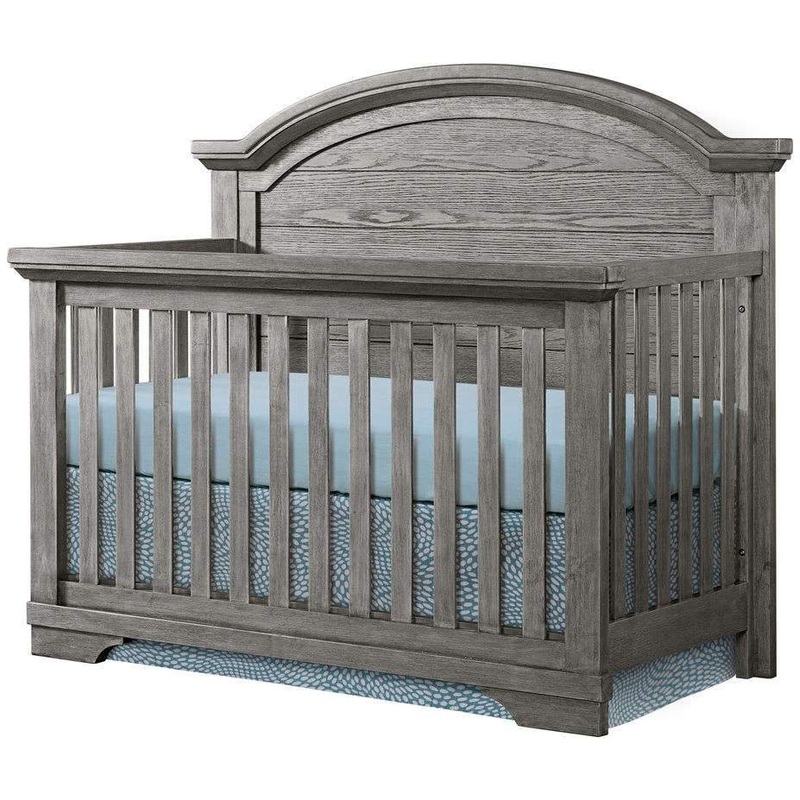 Westwood Design Foundry Arch Top Convertible Crib Brushed Pewter