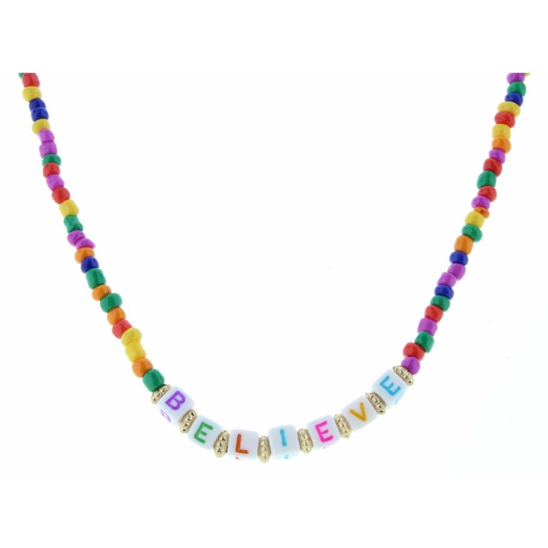 Block Lettered Necklaces Just Dance