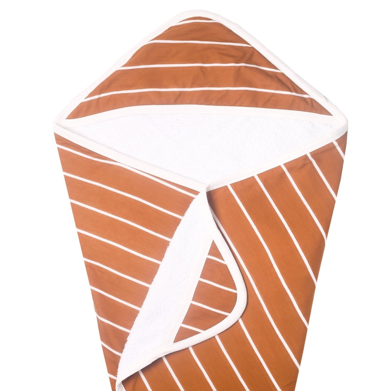Copper Pearl Premium Knit Hooded Towel | Camel