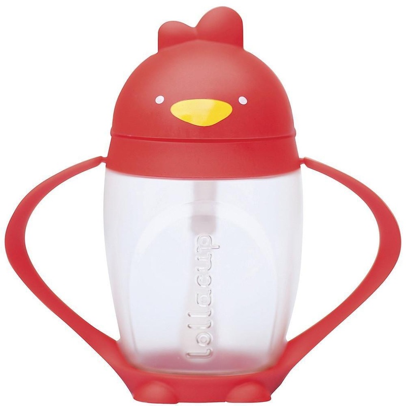Lollacup Flexible Straw Cup Bold Red