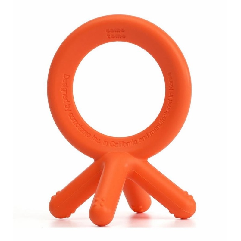 Orange Silicone Teether
