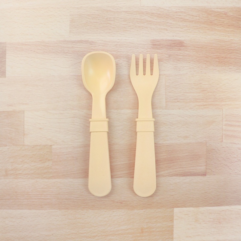 Re-Play Toddler Utensil Pair Aqua