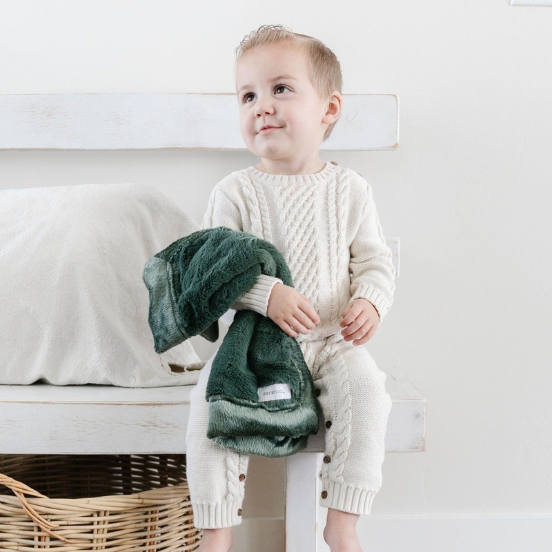 Saranoni Lush Mini Blanket | Hunter