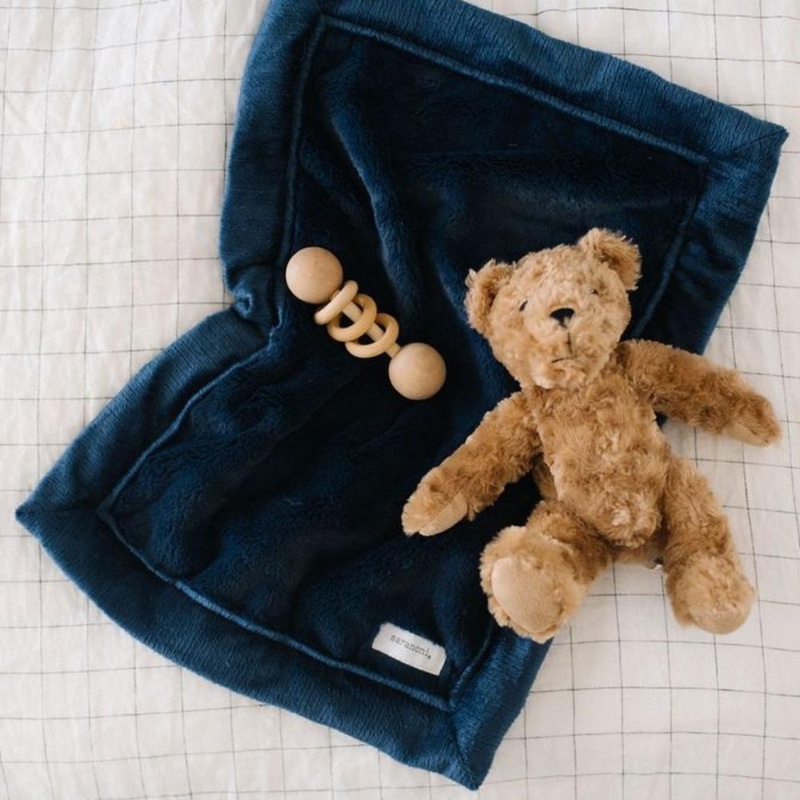 Saranoni Lush Mini Blanket | Navy