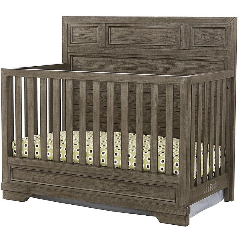 Westwood Design Foundry Flat-Top Convertible Crib Brushed Pewter