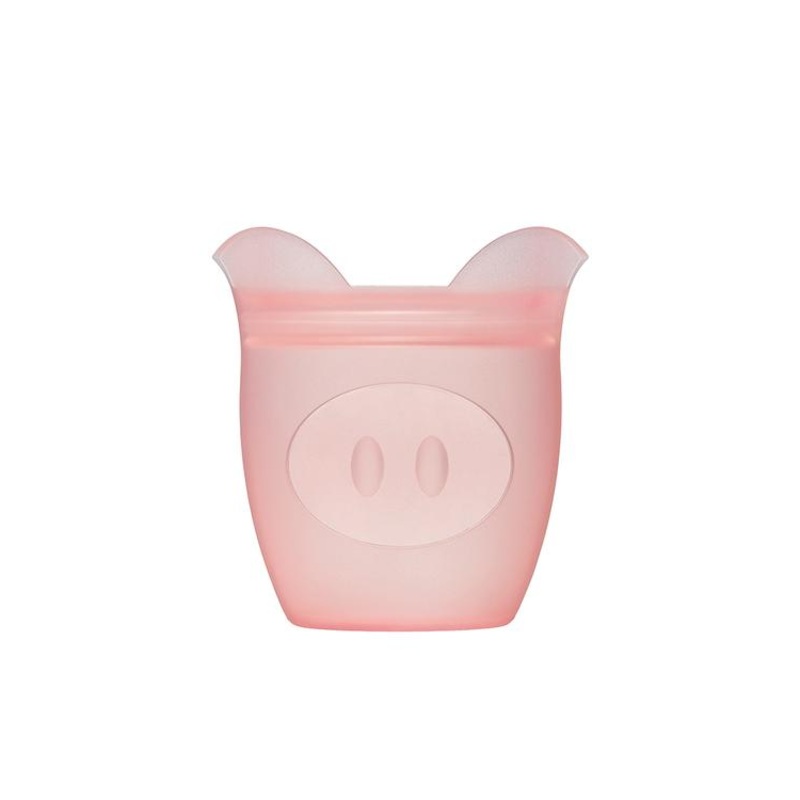 Zip Top Containers Snack Pig-Pink