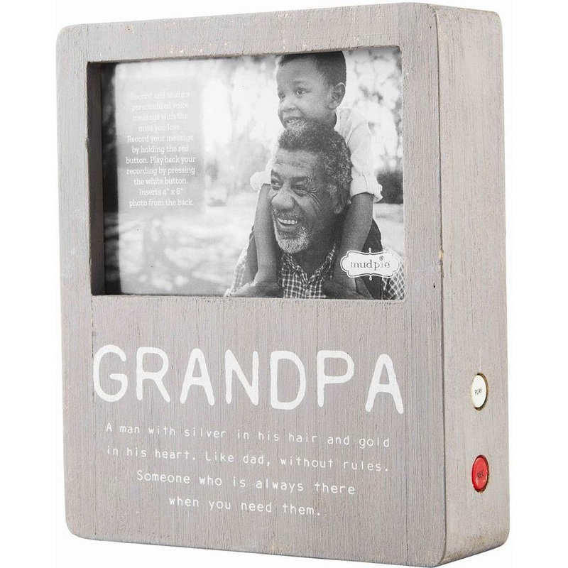 Mud Pie Grandpa Voice Recorder Frame
