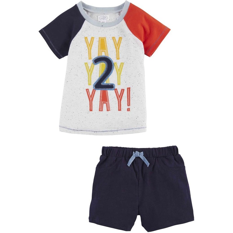 Mud Pie Yay Short Set 2T