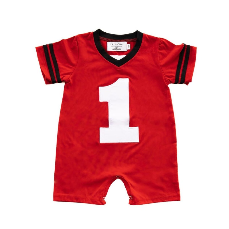 Red/Black Romper 6-9M