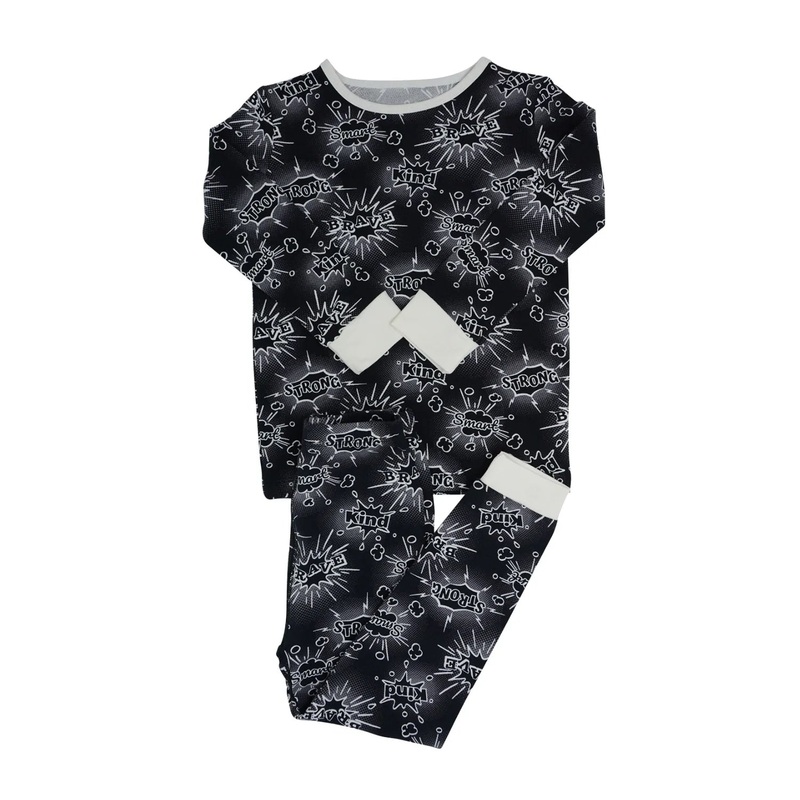Hero Black Big Kid Pajama 2T
