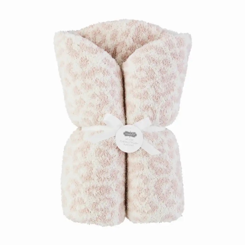 Ivory Chenille Leopard Mat