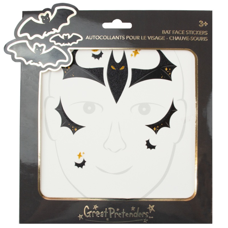 Great Pretenders Bat Face Stickers
