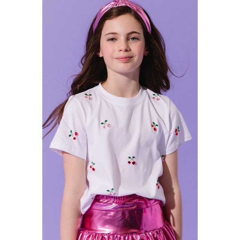 Lola + The Boys Cherry on Top Gem T-Shirt 2