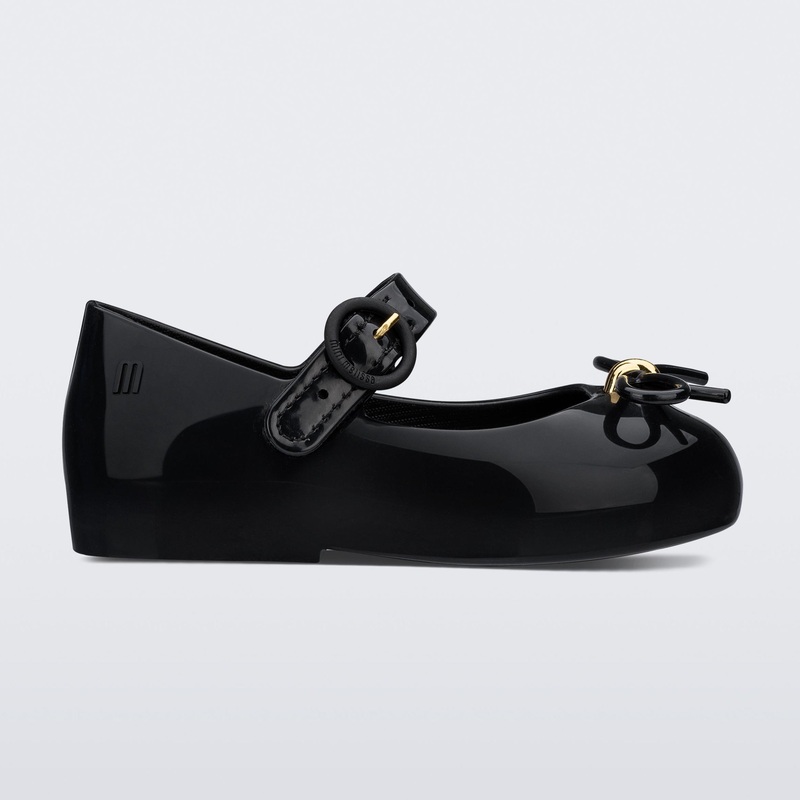 Mini Melissa Sweet Love Flat | Black C5