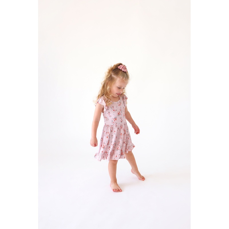Posh Peanut London Cap Sleeve Ruffled Twirl Dress 2T