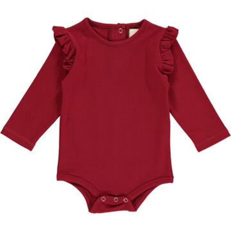 Vignette Quinn Onesie | Burgundy 0-3M