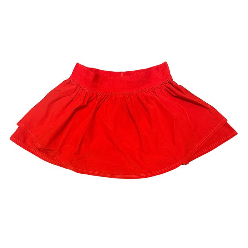AW Red Gathered Mini Skort 6-7Y
