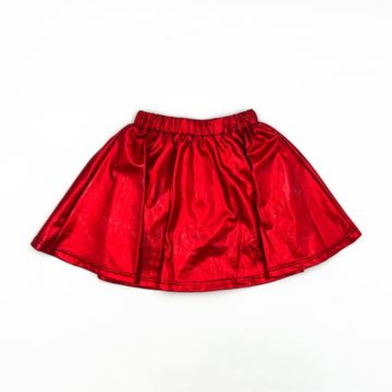 Blended Spirit Red Metallic Skirt 2T