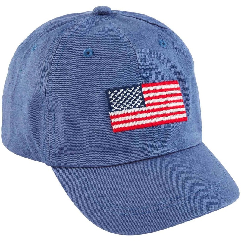 Mud Pie Flag Embroidered Hat 2-5Y