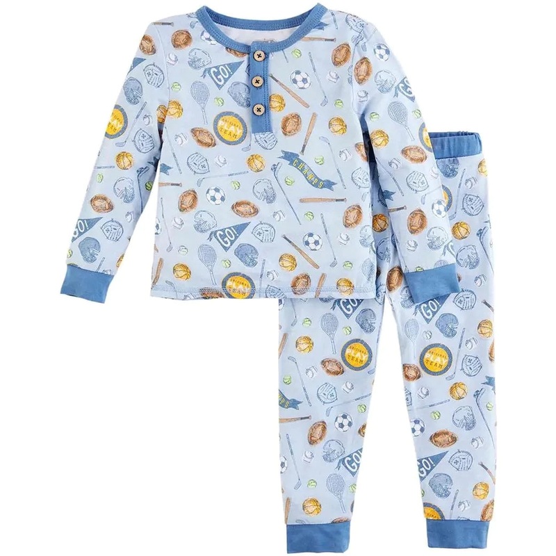 Mud Pie Sports Pajama Set 9-12M