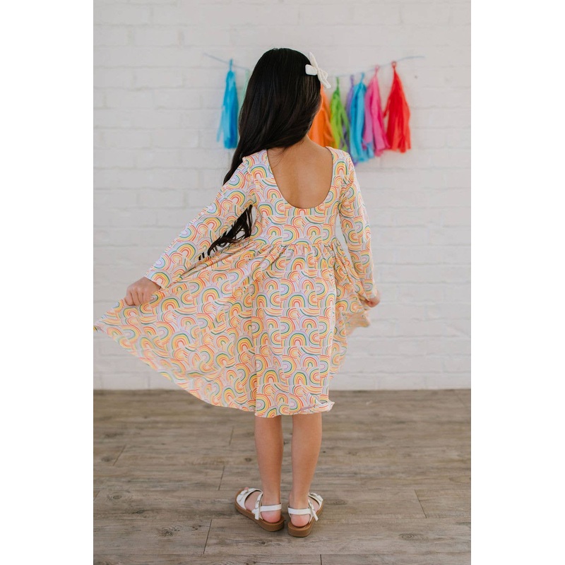 Ollie Jay Gwendolyn Dress in Primary Rainbow 2T