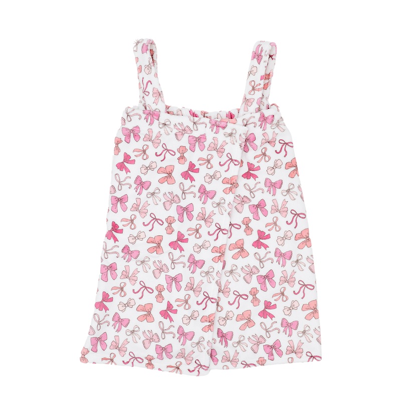Plush Spa Wrap – Pink Bows Youth XSmall