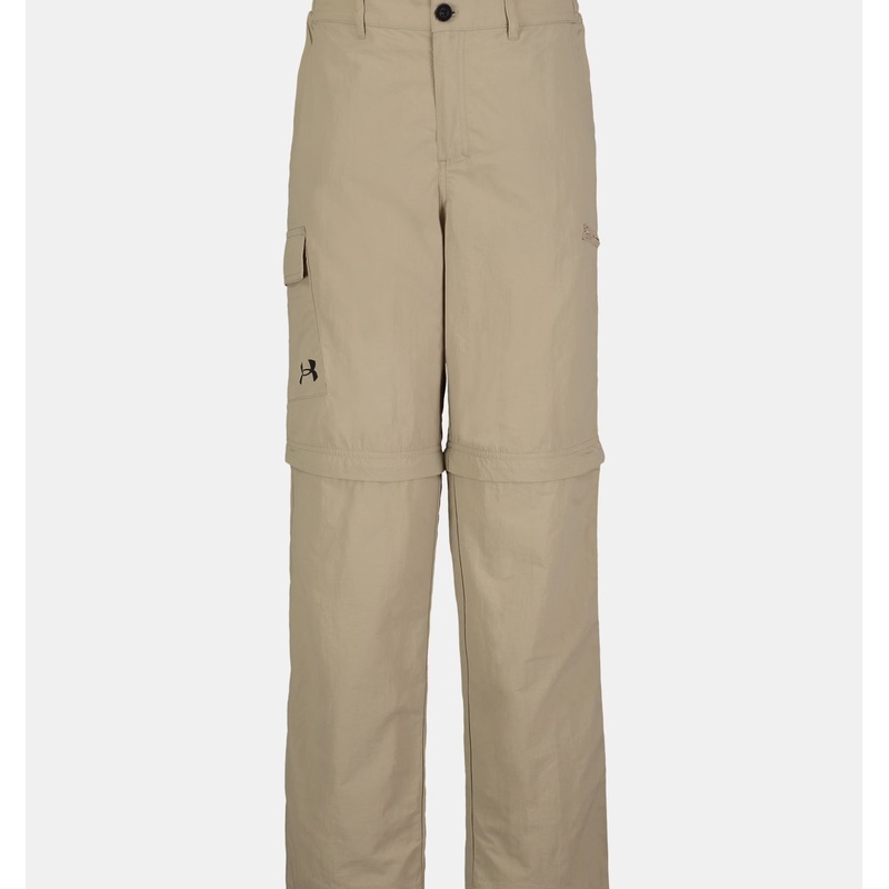 UA Zip-Off Pant City Khaki Youth Small