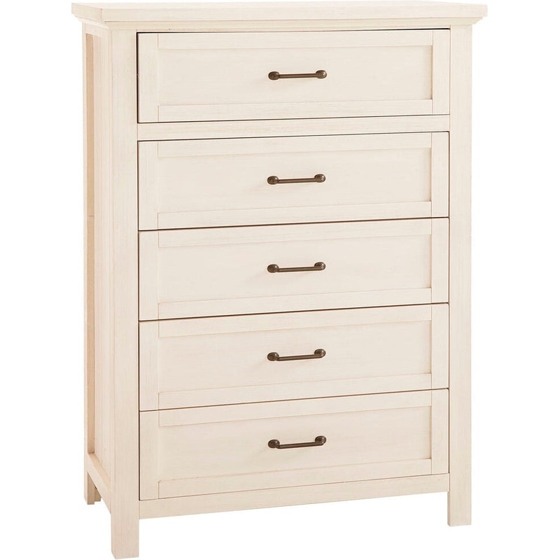 Westwood Design Westfield 5-Drawer Chest Brushed White