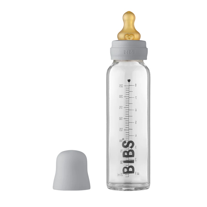 Baby Glass Bottle Complete Set 225ml Cloud