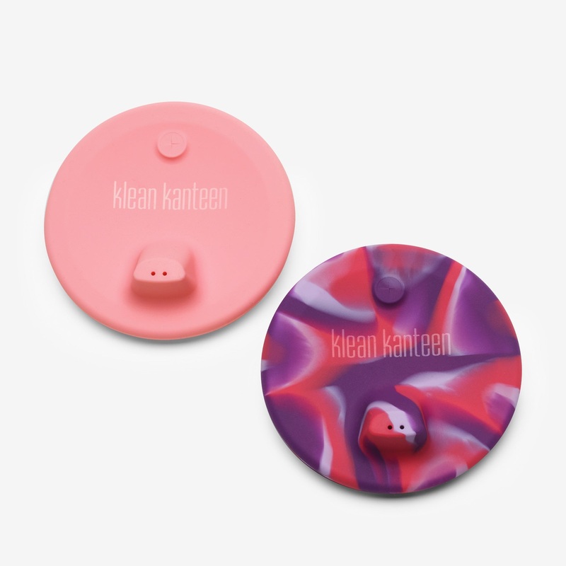 Klean Kanteen Kid’s Cup Sippy Lid 2-Pack Pink Tie Dye