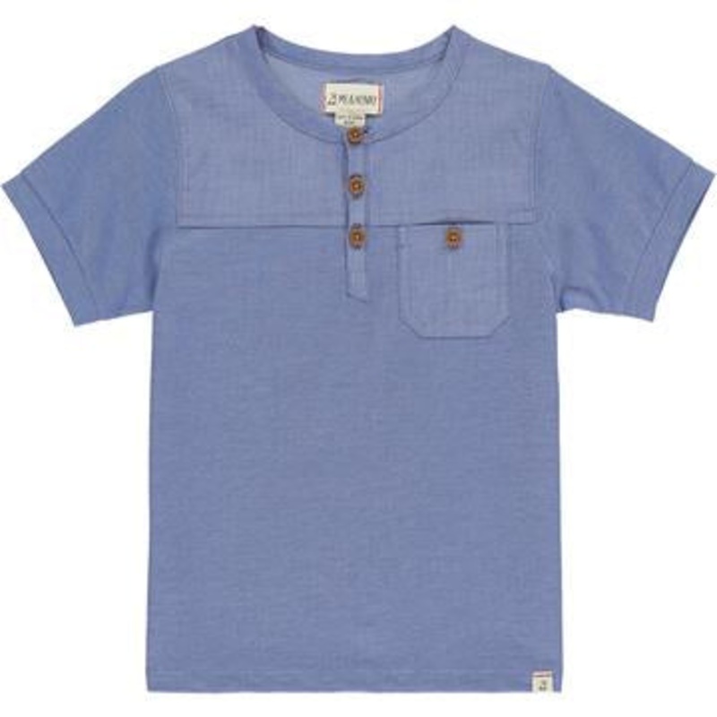 Me & Henry Boardwalk Pique Henley 2-3T