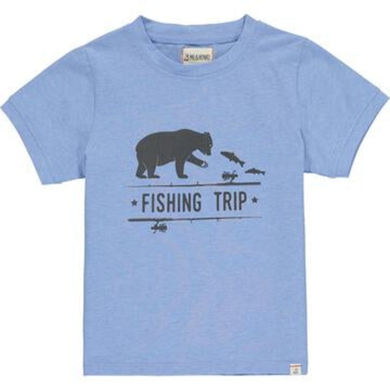Me & Henry Falmouth Tee | Blue ‘Fishing Trip’ 4-5Y