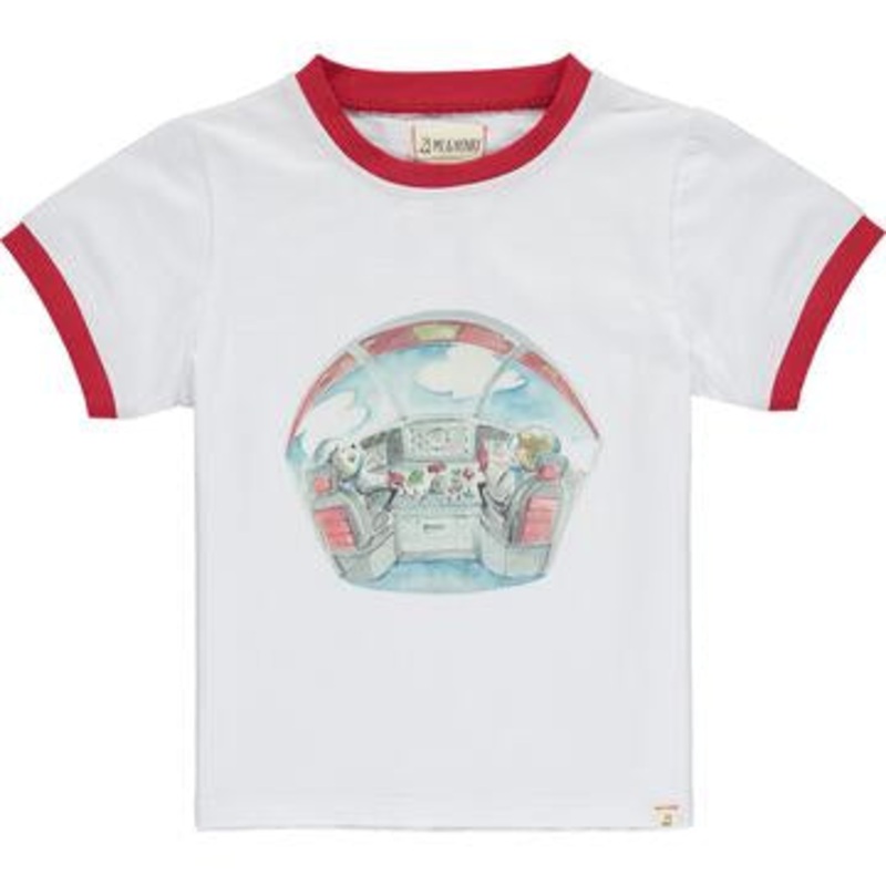 Me & Henry Henry 10 Graphic Tee | Navy Henry In Space Print 2-3T