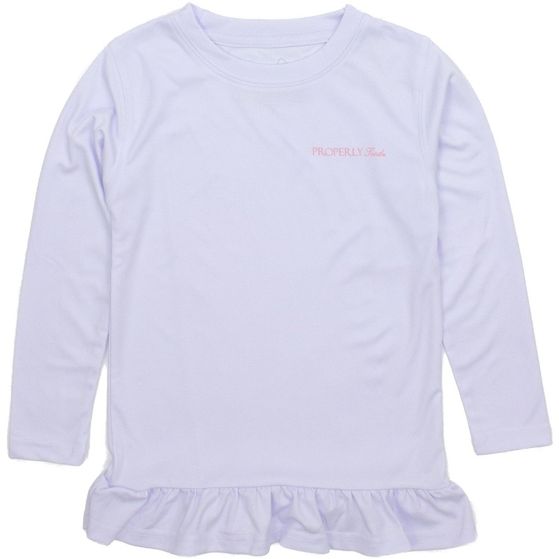 Properly Tied Lucky Duck Rosemary Rashguard | White 2T