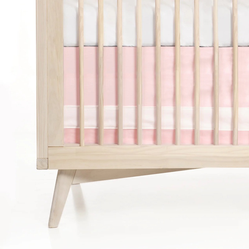 SOLID CRIB SKIRT – BLUSH
