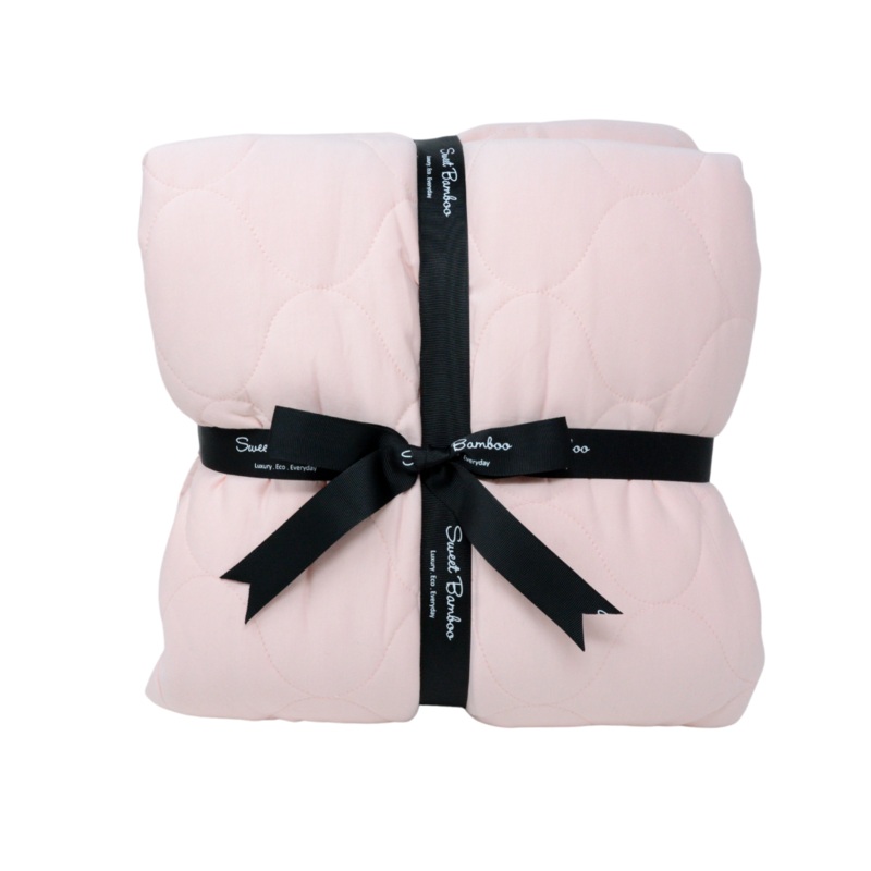 Sweet Bamboo Quilted Blanket – Perfect Pink