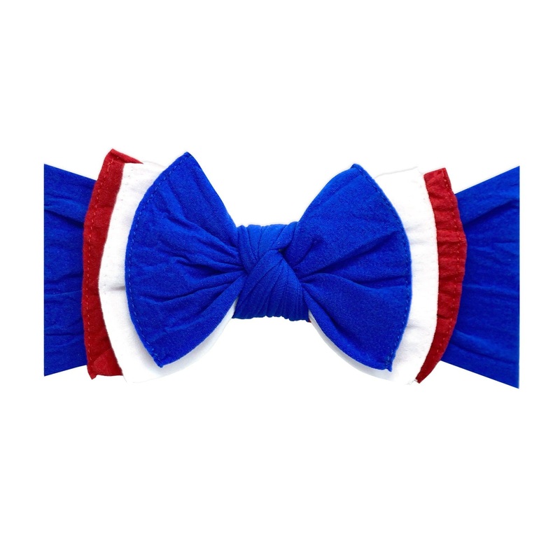 TRI KNOT: royal blue / white / cherry red