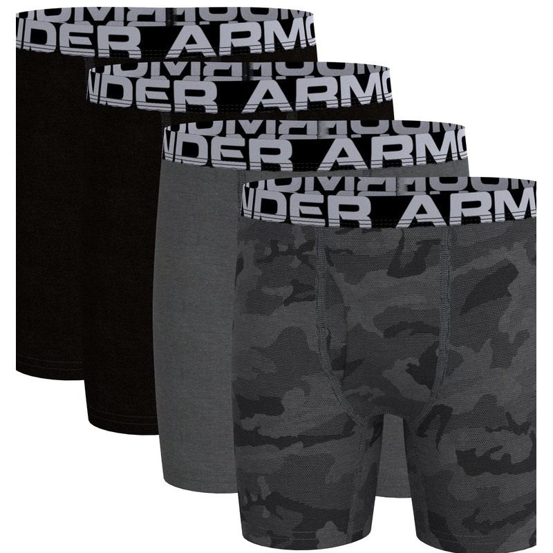 UA 4PK Camo Cotton Boxer Set Youth Small