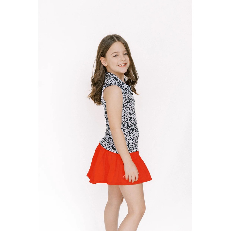 Girls Lawley Solid Skirt Red 5Y