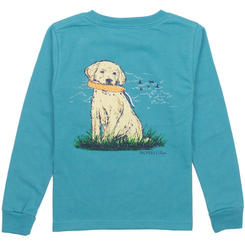 Properly Tied Boys Fetch Long Sleeve | Emerald 2T