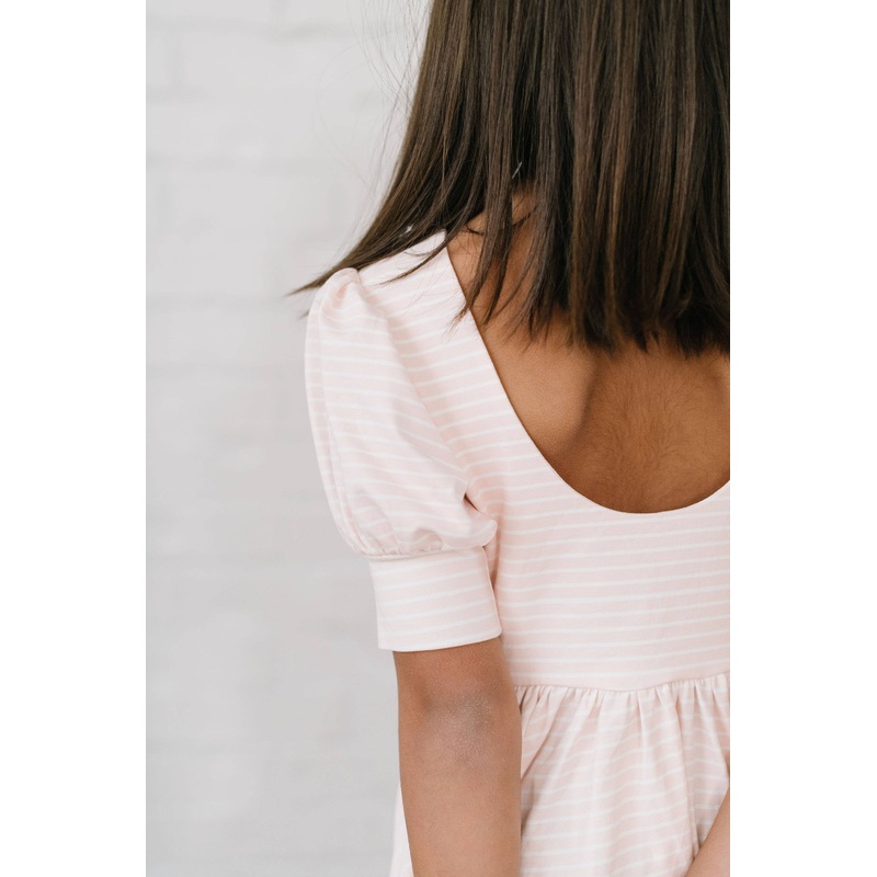 Puff Dress in Candy Stripe