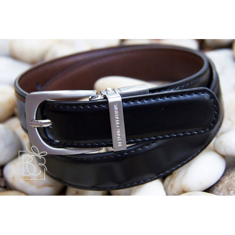 Black/ Brown Reversible Leather Belt 20″