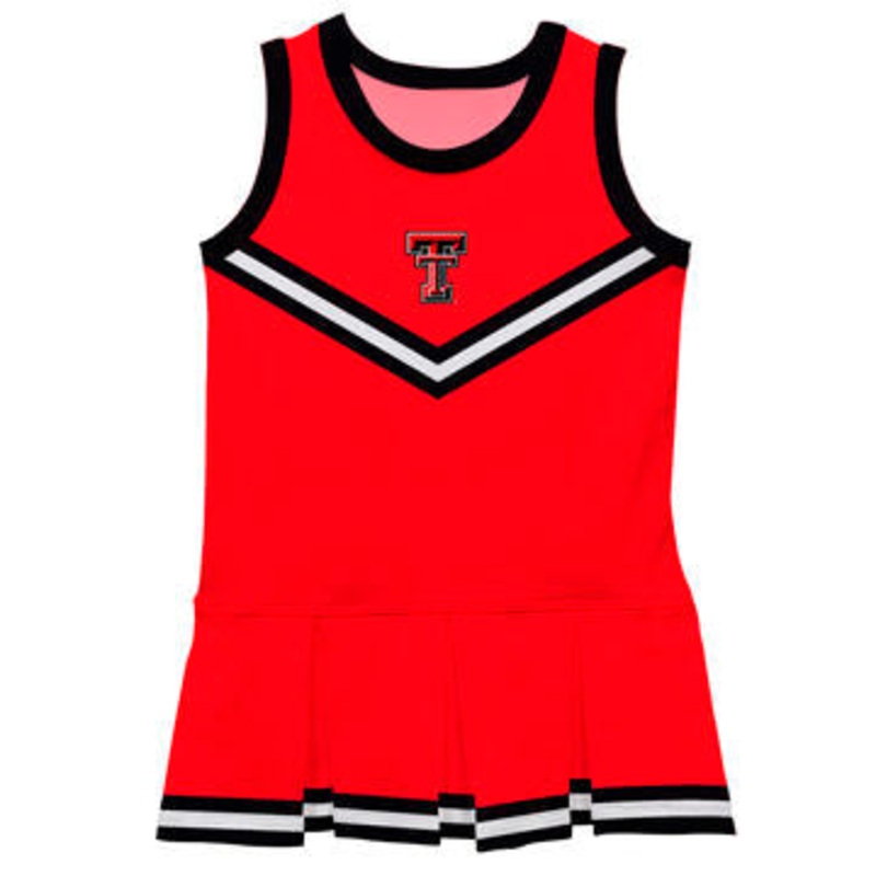 Texas Tech Red Raiders Vive La Fete Game Day Red Sleeveless Cheerleader Dress 12-18M