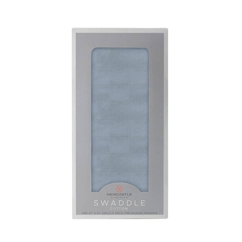 Blue Fog Cotton Swaddle