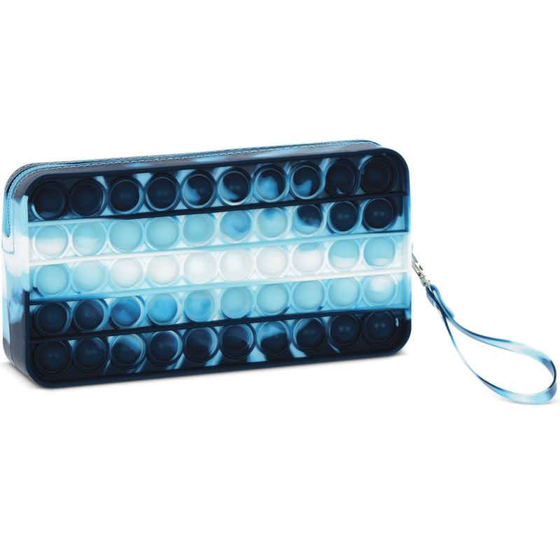 Iscrem Blue Tie Dye Popper Pencil Case
