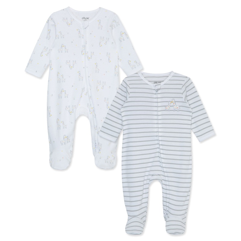 Little Me funtime 2pk footies Newborn