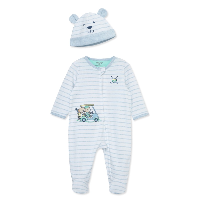 Little Me golf day footie Newborn