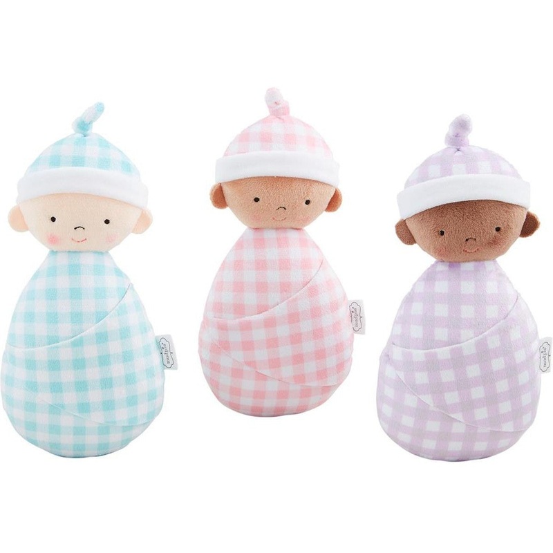 Mud Pie Baby Doll Basket Set