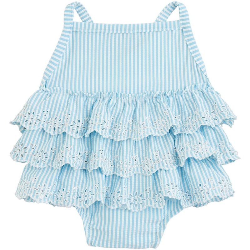 Mud Pie Eyelet Ruffle Swimsuit 0-6M