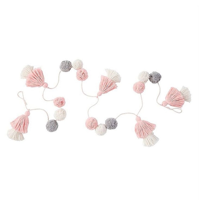 Mud Pie Pink Pom Garland